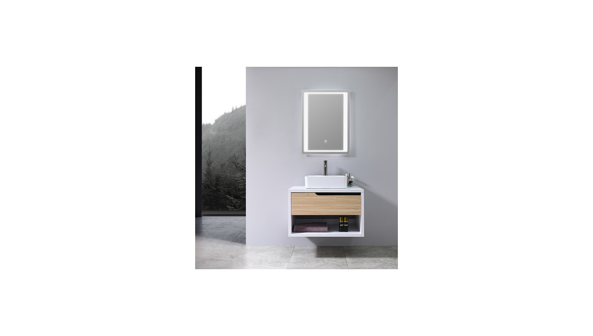 MEUBLE DE SALLE DE BAIN BOIS ET BLANC, LA TENDANCE DE 2025 ?